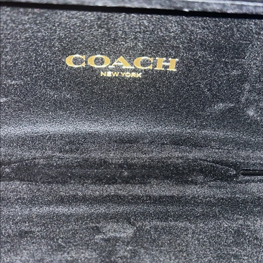 Coach Blue Patterned Eyeglasses Frames with Coach Case and Cleansing cloth